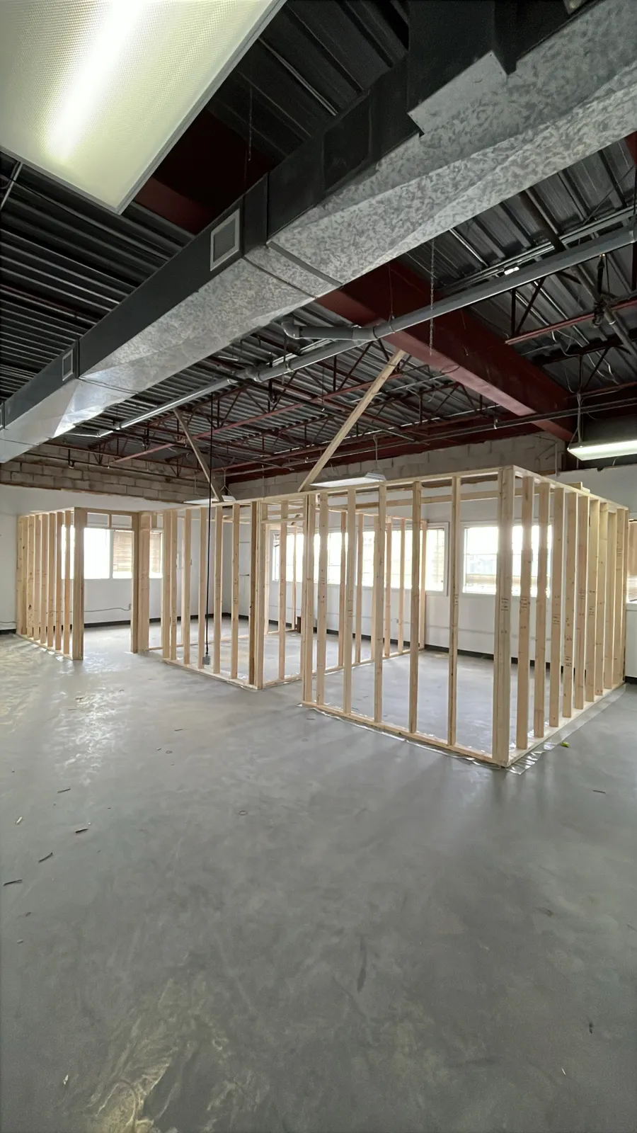 Framed partition walls